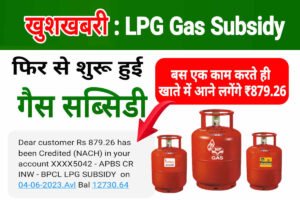 LPG Gas Cylinder Subsidy: भारतीयों के लिए बड़ा तोहफा, फिर से LPG Gas Cylinder Subsidy शुरू, देखें सब्सिडी लेने का तरीका