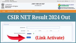 CSIR NET Result 2024 Declared, Check CSIR UGC NET December Result & Download Score Card PDF, Link Activate